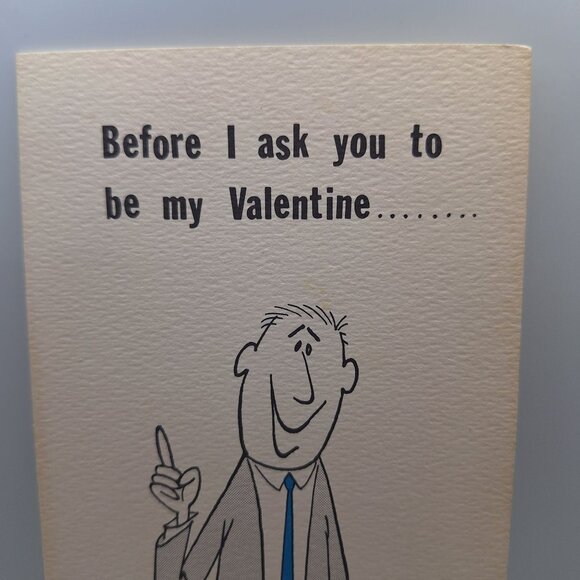 Hallmark Vintage Valentine Greeting Card Contemporary Design Humor Collectible - Picture 2 of 9